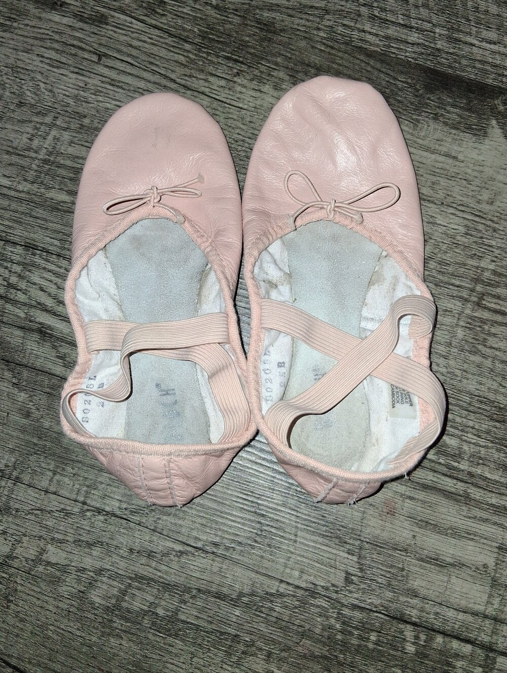 Girls Pink Ballet Flats with Elastic Straps